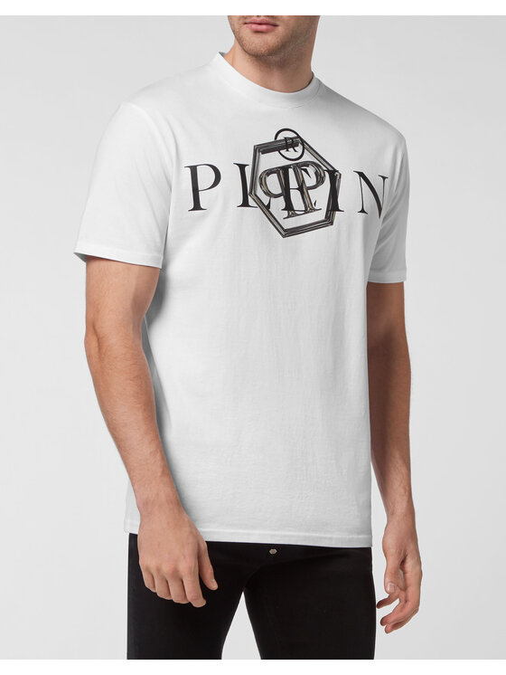 PHILIPP PLEIN PHILIPP PLEIN T-Shirt 115 Biały Regular Fit
