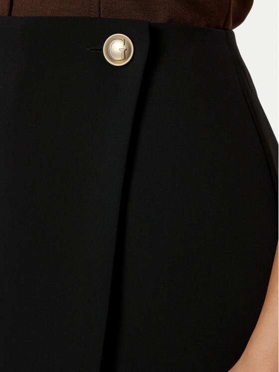 Guess Guess Fustă mini W5RD68 WGLO2 Negru Regular Fit