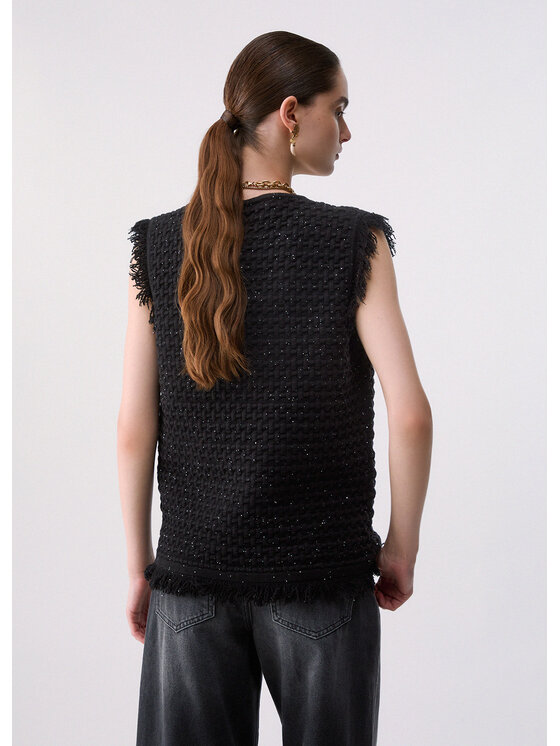 Liu Jo Liu Jo Gilet CF6155MS05222222 Nero Regular Fit