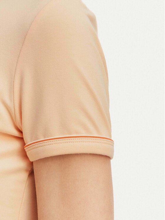 Lacoste Lacoste Tričko TF5289 Svetlo oranžová Regular Fit