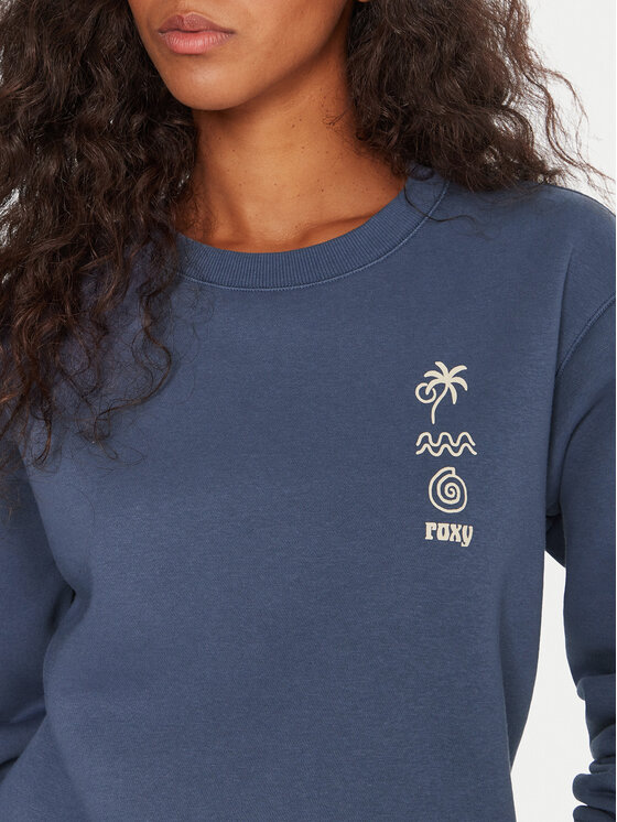 Roxy Roxy Sweatshirt Surf Stoked ERJFT05018 Blau Regular Fit