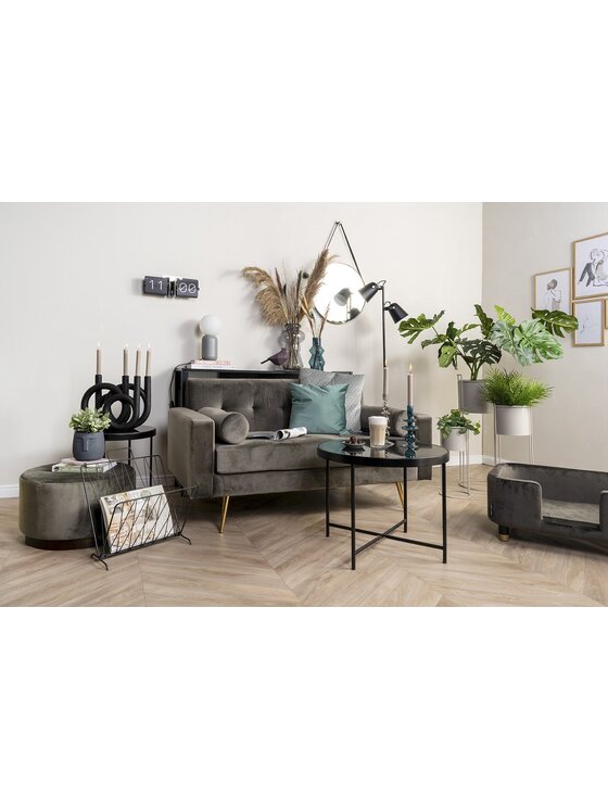 MIAhome MIAhome Gazetnik metalowy 45x40x26,5 cm NOUVIS Czarny