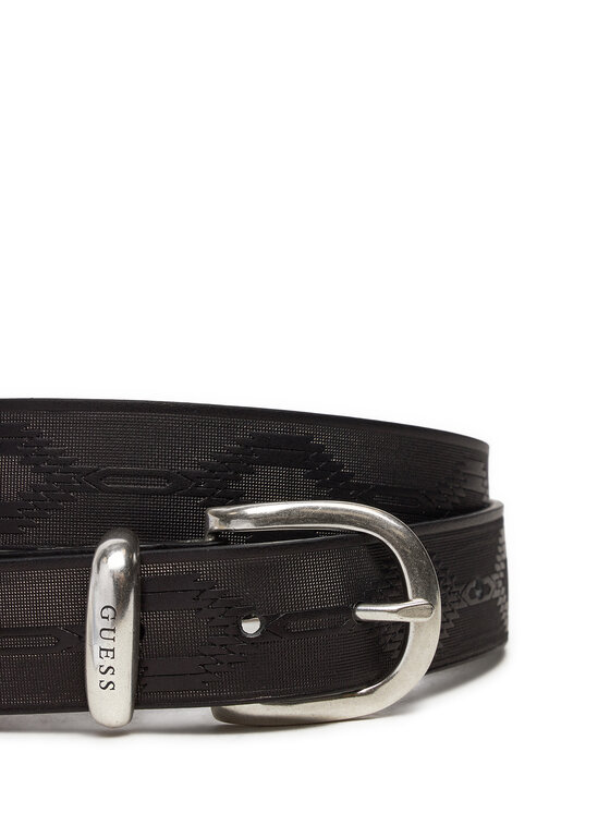 Guess Guess Muški remen Designed Folk Belt M4BZ32 L0VH0 Crna