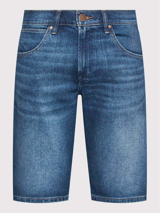 Wrangler Wrangler Szorty jeansowe Colton W15VYL31Q 112145846 Niebieski Regular Fit