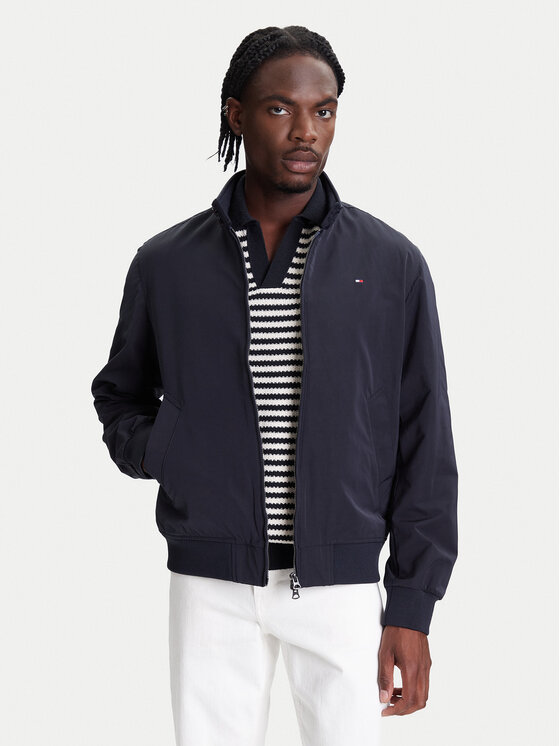 Tommy Hilfiger Męska Kurtka bomber, rozmiar 3XL, Granatowa, Harrington MW0MW39637