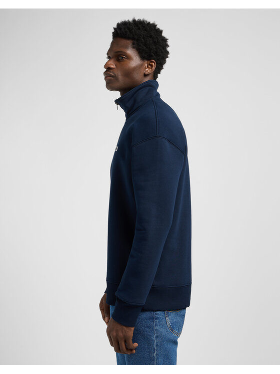 Lee Lee Felpa HALF ZIP SWS Blu scuro Relaxed Fit