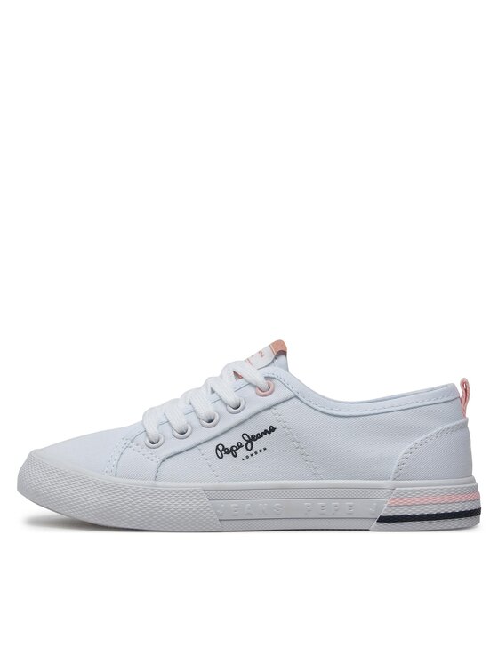 Pepe Jeans Pepe Jeans Teniși Brady Basic G PGS30604 Alb