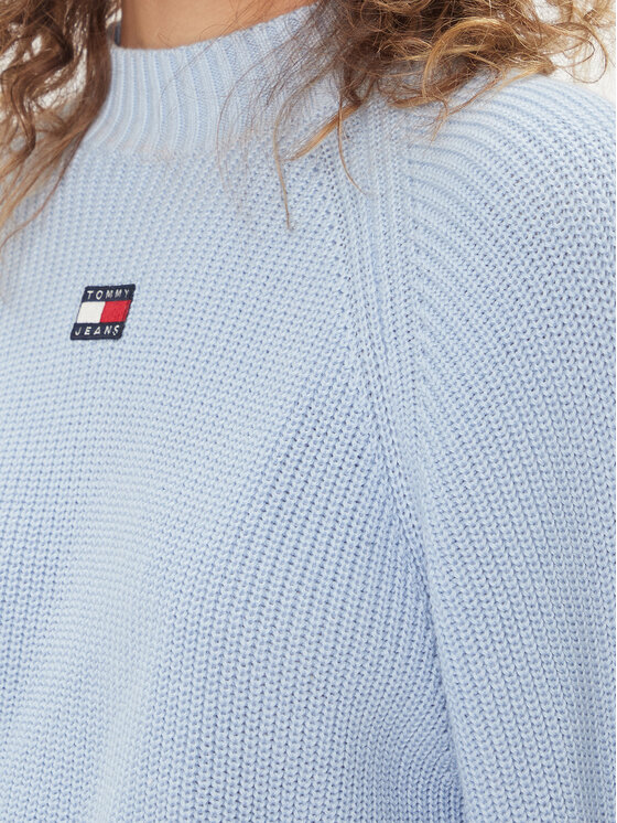 Tommy Jeans Tommy Jeans Pullover Badge DW0DW16536 Blau Relaxed Fit