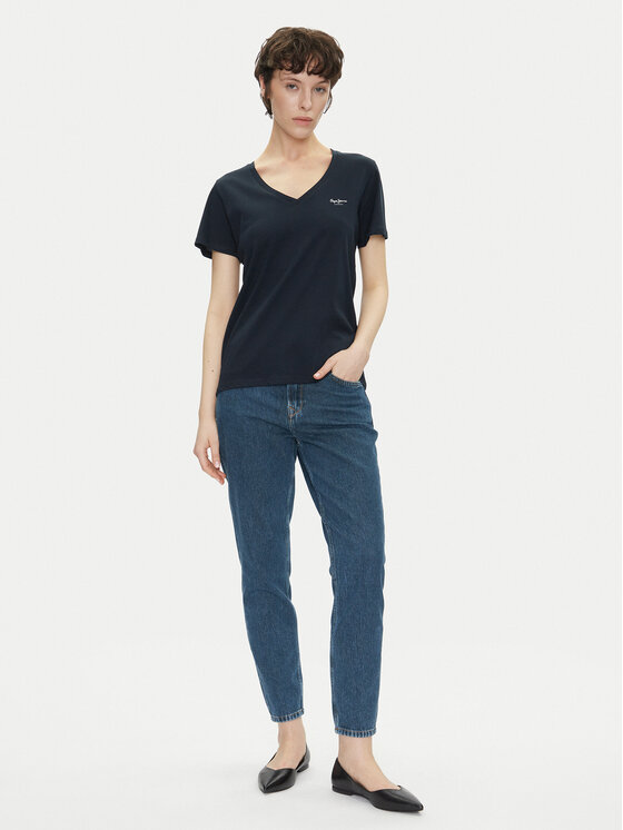 Pepe Jeans Pepe Jeans T-krekls Macy PL506051 Tumši zils Regular Fit