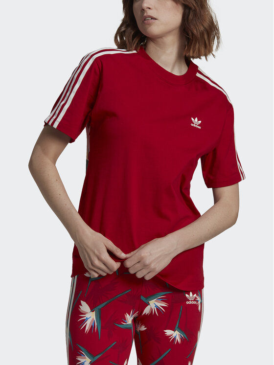 adidas adidas T-Shirt THEBE MAGUGU HK5209 Czerwony Regular Fit