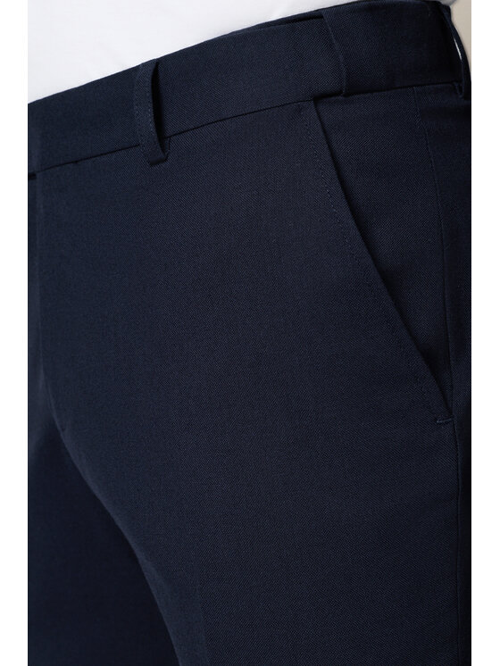 Lancerto Lancerto Spodnie materiałowe Artemio SP073225000015 Granatowy Slim Fit