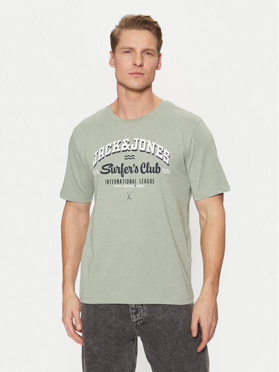 Jack & Jones Jack & Jones Póló Logo 12268267 Zöld Standard Fit