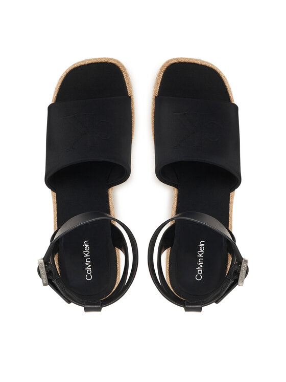 Calvin Klein Calvin Klein Espadrillas Wedge Espad 70 Neopr Mg HW0HW03014 Nero