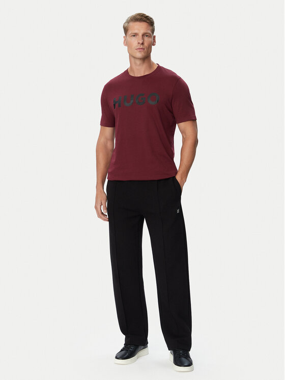 HUGO HUGO Tricou Dulivio 50467556 Vișiniu Regular Fit