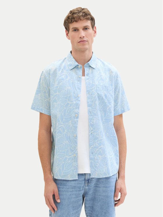 Tom Tailor Denim Tom Tailor Denim Сорочка 1040161 Блакитний Relaxed Fit