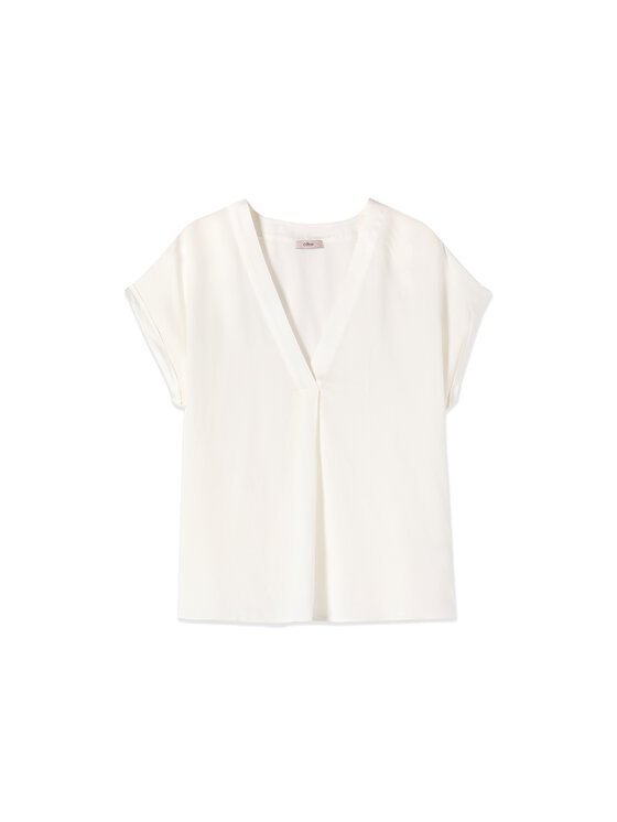 Oltre Oltre Bluzka 2488J200825N011 Biały Regular Fit