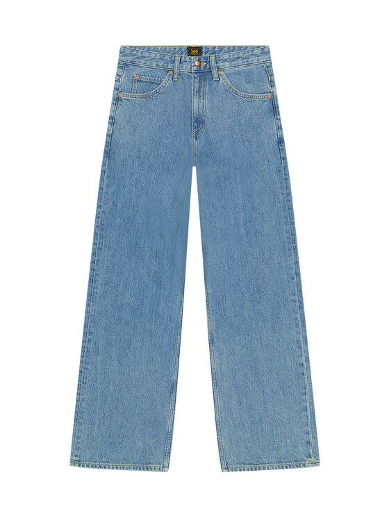 Lee Lee Jeansy RIDER LOOSE Niebieski Loose Fit