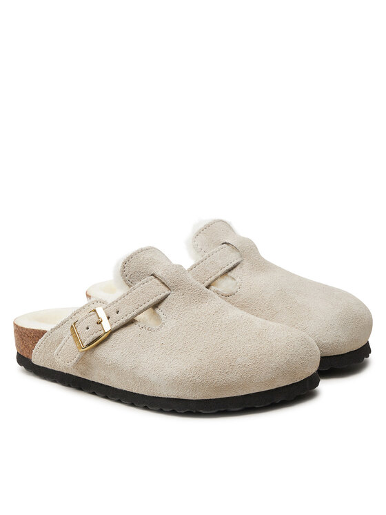 Birkenstock Birkenstock Natikači Boston Shearling Leve 1026192 Bela