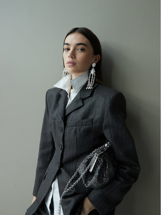 Weekend Max Mara Weekend Max Mara Clipsuri Callas 2525756095650 Argintiu