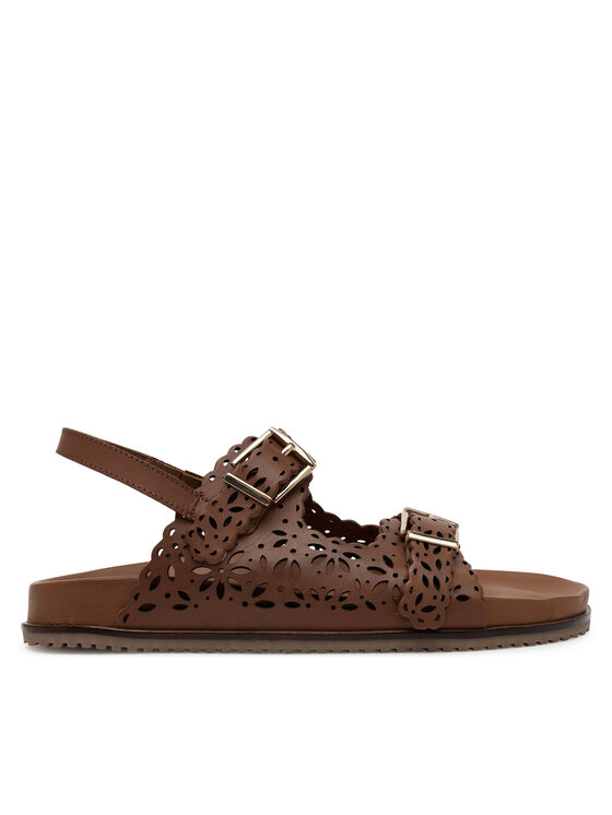 TWINSET Sandále 251GCJ046 Hnedá