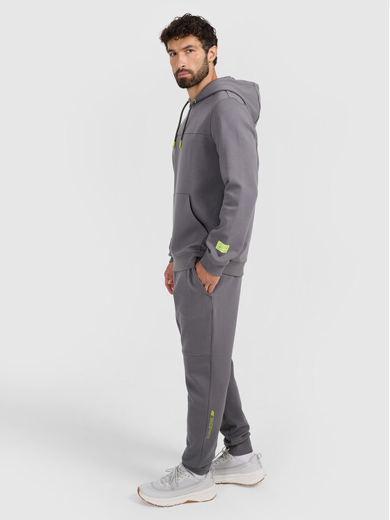 4F 4F Spodnie dresowe SIMPLE UTILITY Szary ciemny Regular Fit
