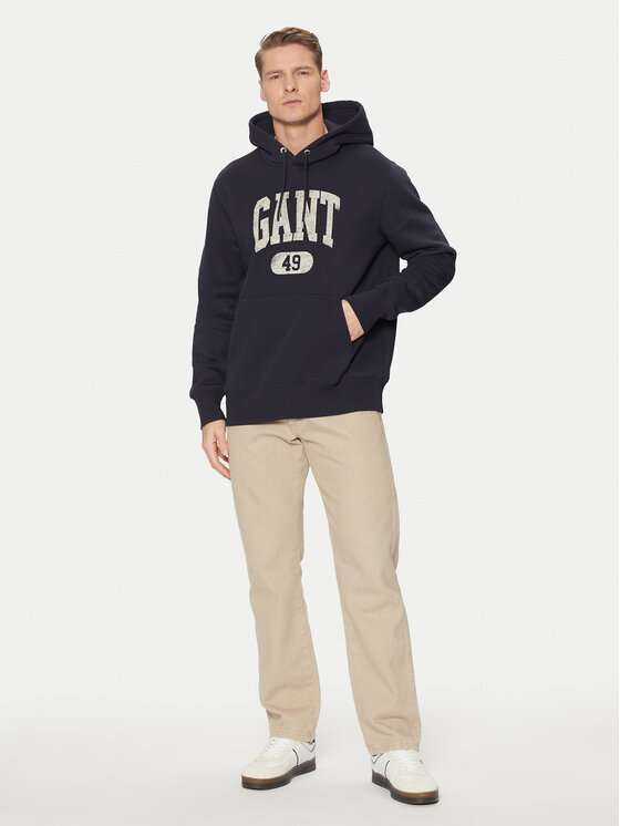 Gant Gant Pulóver 49 Arch Graphic 2044009 Sötétkék Regular Fit