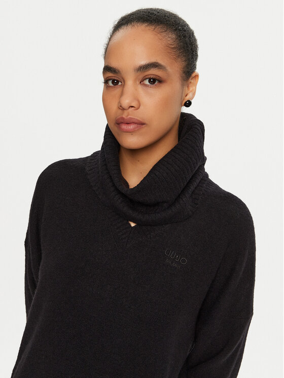Liu Jo Liu Jo Rochie tricotată WF4430 MA49P Negru Regular Fit
