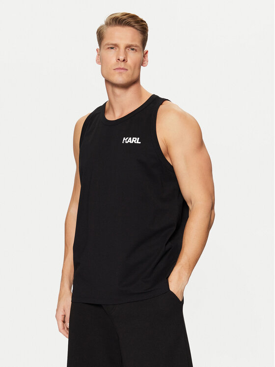 KARL LAGERFELD Tank top A1M46069 Čierna Regular Fit