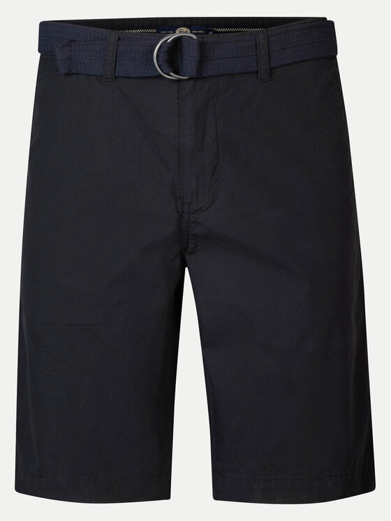 Petrol Industries Petrol Industries Šortky z materiálu M-1040-SHO501 Černá Slim Fit