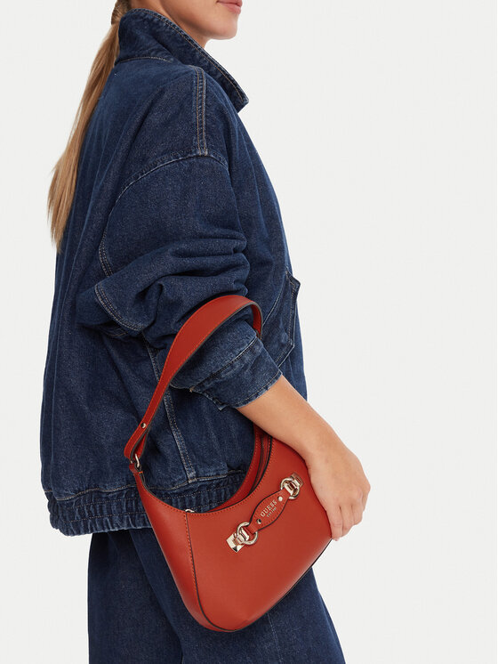 Guess Guess Дамска чанта Mimina HWBG80 15180 Оранжев