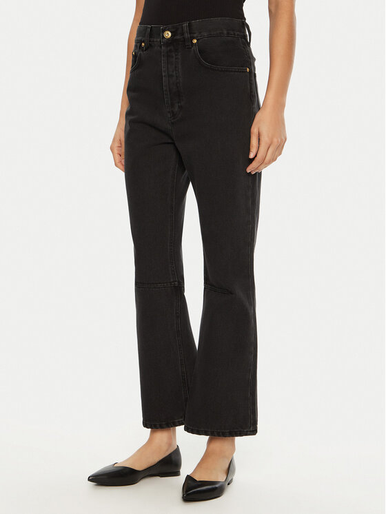 JACQUEMUS JACQUEMUS Jeansy 24E241DE035 Czarny Regular Fit