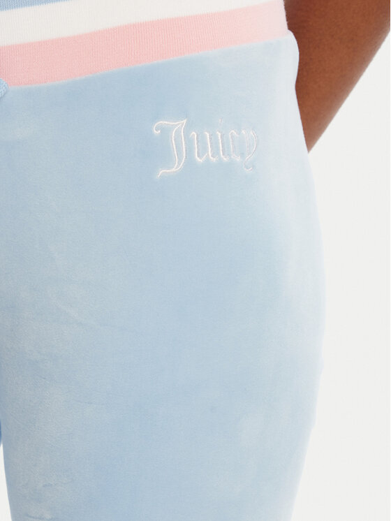 Juicy Couture Juicy Couture Donji dio trenerke Velour JCWBJ225352 Svijetloplava Regular Fit