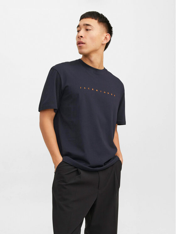 Jack&Jones T-shirt Star 12234746 Tamnoplava Relaxed Fit