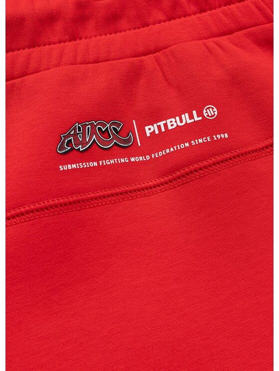 PITBULL PITBULL Spodnie dresowe ADCC DOGWOOD POCKET Czerwony Regular Fit