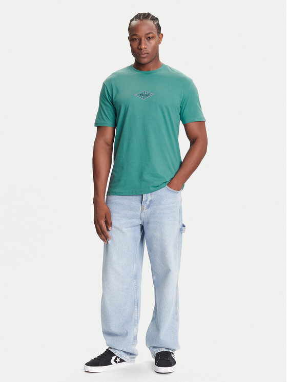 Quiksilver Quiksilver Majica Ev Swell Ovation Ss EQYZT08187 Zelena Comfort Fit