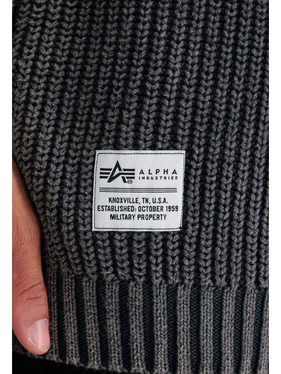 Alpha Industries Alpha Industries Sweter AI.138402-03-3XL Czarny Regular Fit