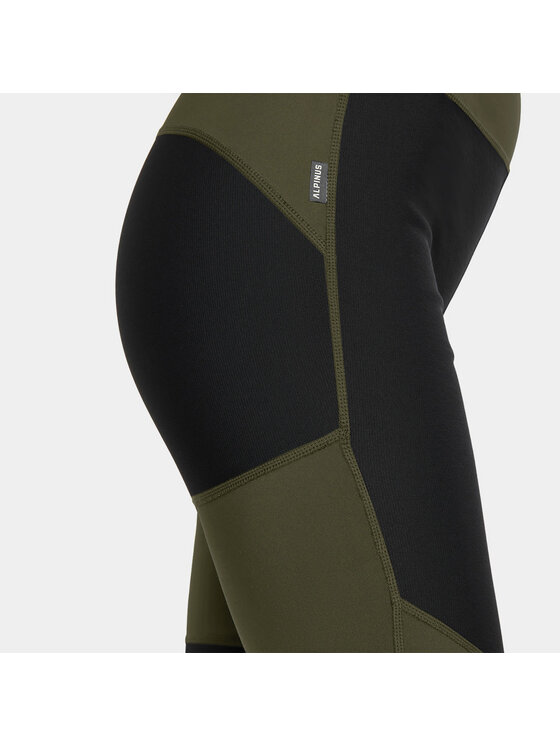 Alpinus Alpinus Legginsy Orta Khaki Slim Fit
