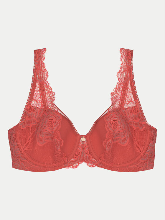 Triumph Triumph Biustonosz z fiszbiną Wild Peony Florale 10209627 Różowy