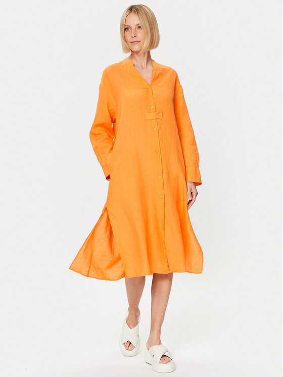 Seidensticker Seidensticker Hemdkleid 60.134909 Orange Regular Fit