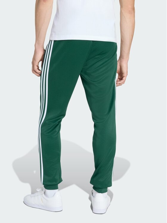 adidas adidas Spodnie materiałowe 159296 Zielony Slim Fit