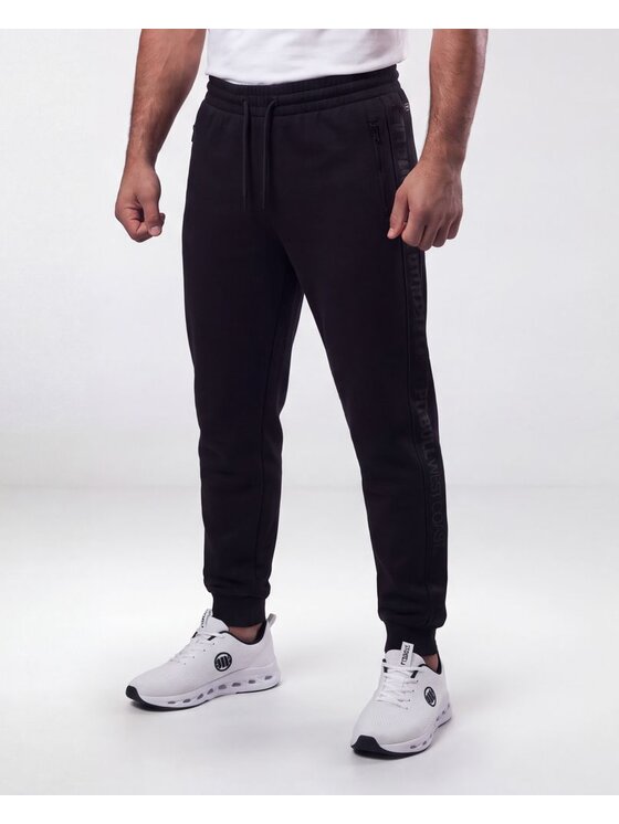 PITBULL PITBULL Spodnie dresowe ARBOR TAPE Czarny Regular Fit