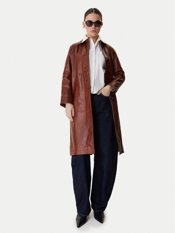 MAX&Co. MAX&Co. Prehodni plašč Doppia 2616471021200 Rjava Regular Fit