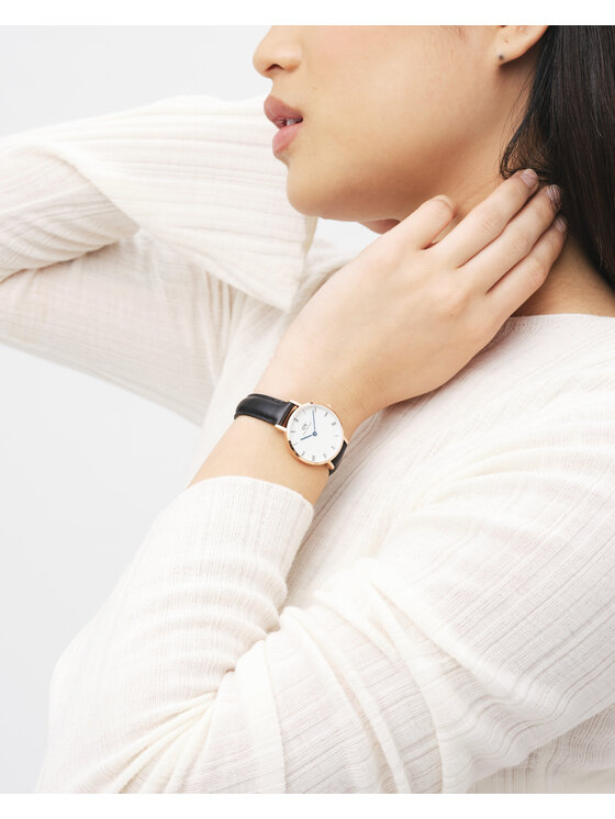 Daniel Wellington Daniel Wellington Sat Petite Roman Numerals Shieffield DW00100683 Crna