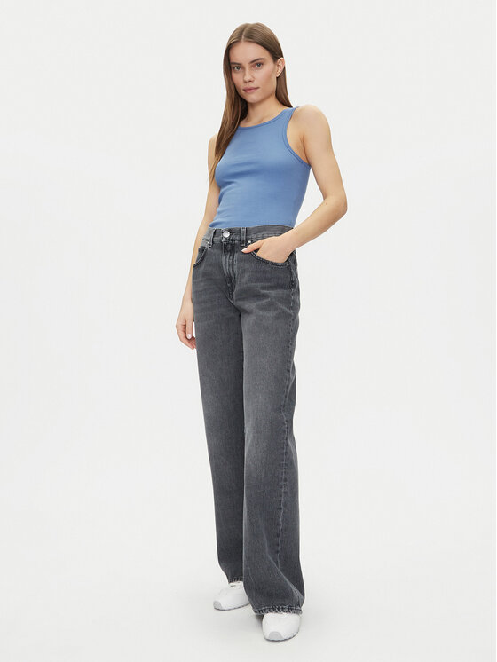 Noisy May Noisy May Top Maya 27033135 Niebieski Tight Fit