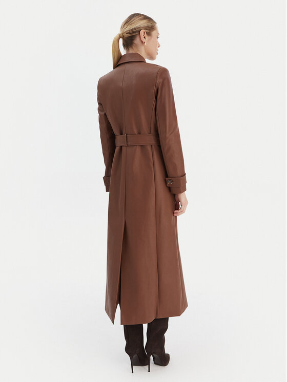 Bardot Bardot Plášť z umělé kůže 59899JB5 Hnědá Regular Fit