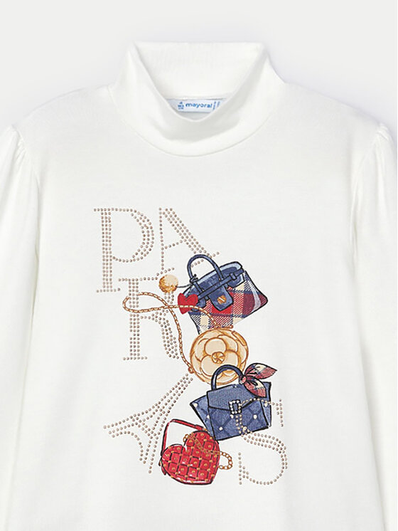 Mayoral Mayoral Rollkragenpullover 4061 Écru Regular Fit