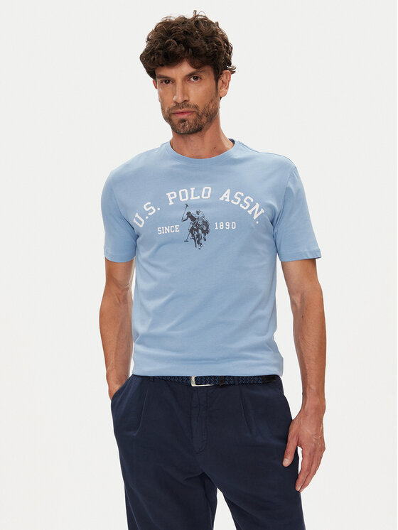 U.S. Polo Assn. U.S. Polo Assn. T-Shirt MUP3268 Błękitny Regular Fit