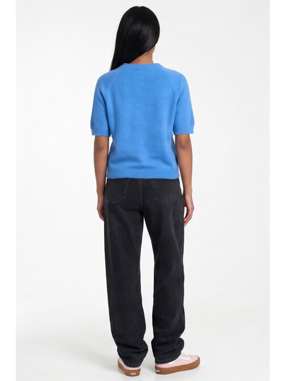 FIGL FIGL Svetr M1320 Modrá Regular Fit