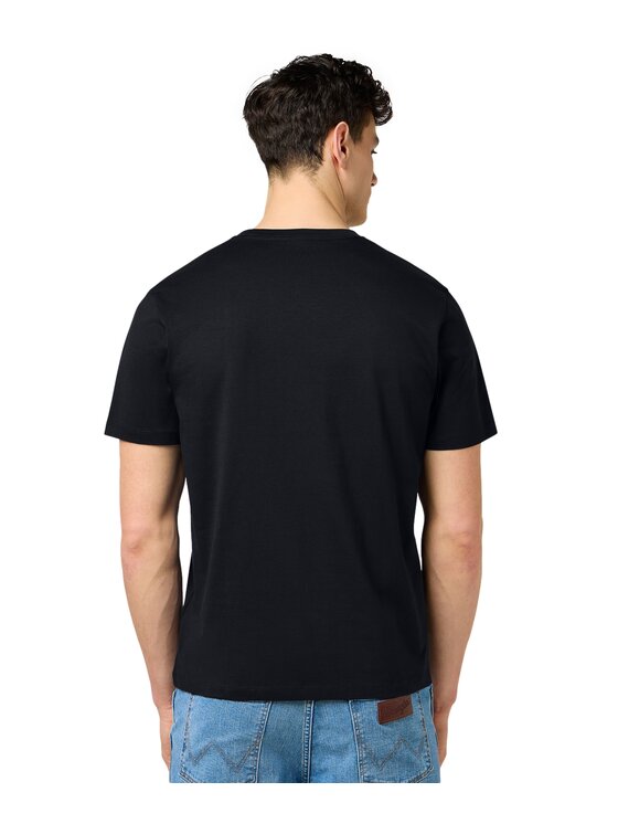 Wrangler Wrangler T-Shirt 112371411 Czarny Regular Fit