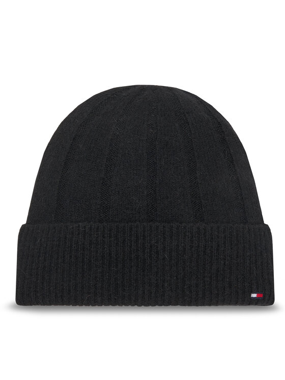Tommy Hilfiger Tommy Hilfiger Căciulă Th Flag Fluffy AW0AW17779 Negru